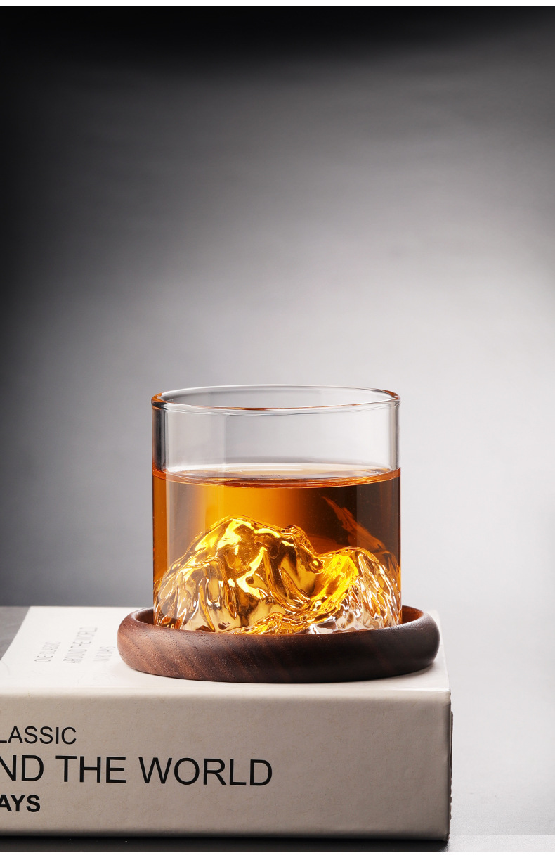Wholesale and sale of glass mountain-viewing cups, mountain-collecting cups, whisky wine glasses, high borosilicate glass household water glasses and creative wine glasses pic 21