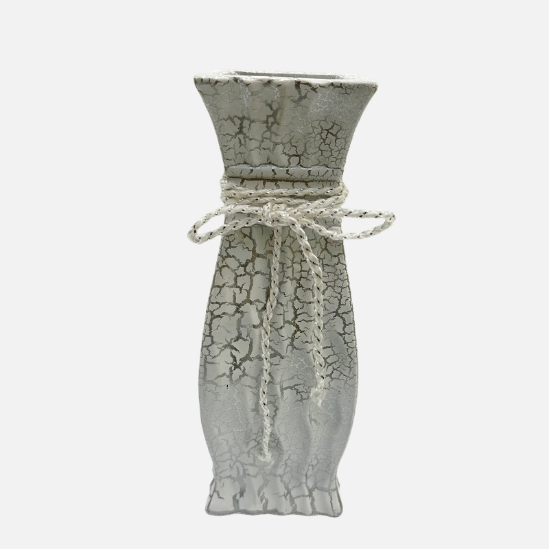French retro vase, plastic imitation ceramic relief mini vase, ins style, bedroom hydroponic flower arrangement, living room decoration pic 4