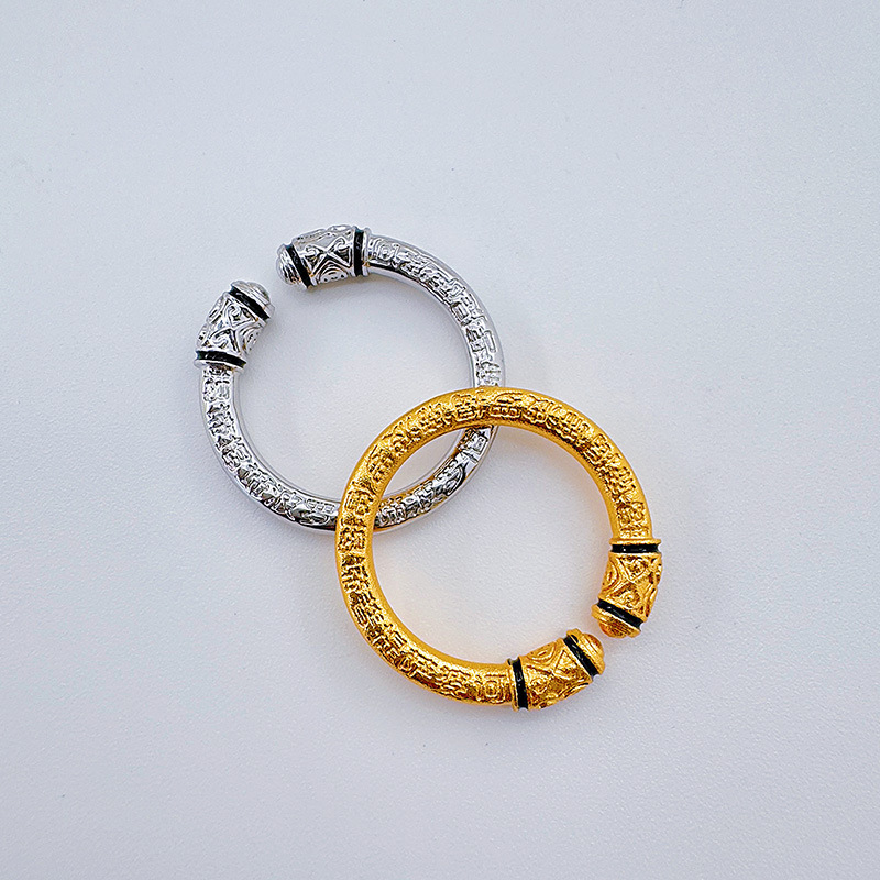 Prima prima accesorios nueva moda anillo de mujer vintage estilo nacional anillo de apertura mujer anillo de palo redondo oro anillo de calidad de aire anillo de dedo pic 10