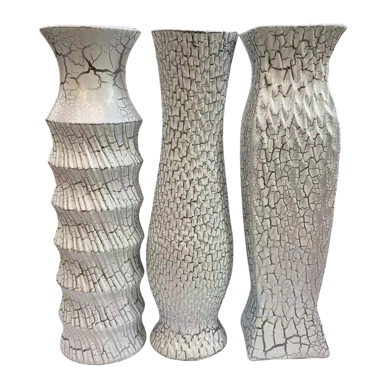 60cm花瓶厂家批发陶瓷花瓶欧式客厅摆饰绢花工艺落地大小花瓶详情20