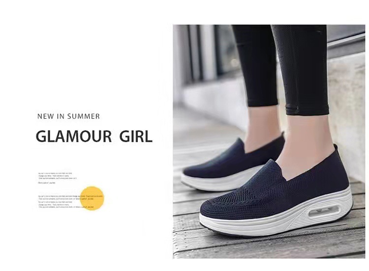 运动鞋女跨境外贸2025新款厚底气垫休闲鞋网面一脚蹬增高健步鞋女详情31