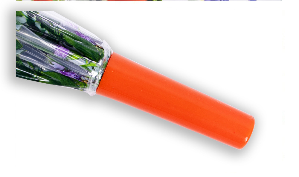 RST新品透明伞带图案富贵花朵成人塑料雨伞批发自动开彩色印刷伞详情21