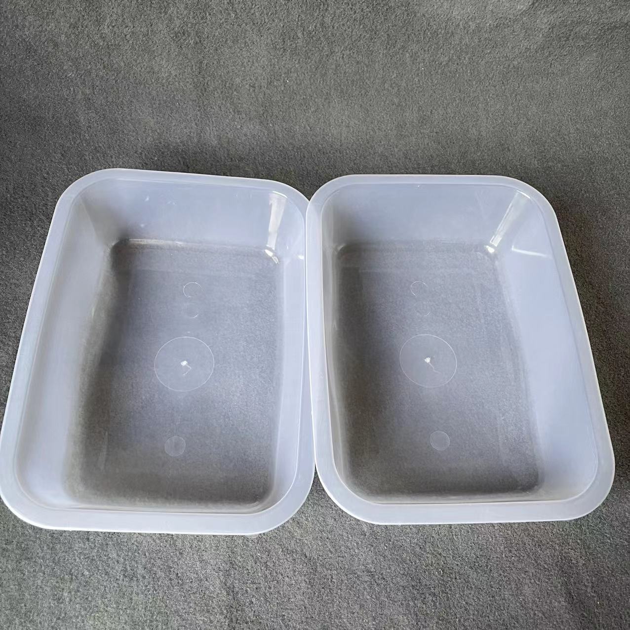 【 Office 】 Pu Zhong White Square box 300 yuan per box, medium-sized plastic white box, square basket, draining basket, seafood basket, breakfast fast food storage basket, exposed basket, wholesale 1 yuan 2 yuan pic 5