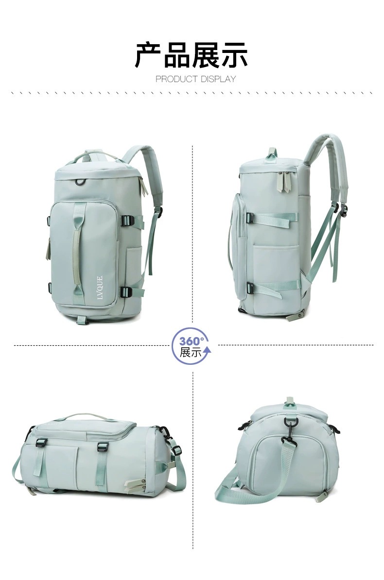 Large-capacity travel bags for foreign orders, multi-functional sports bags, dry and wet separation waterproof fitness bags, hand-held double-shoulder luggage bags pic 8