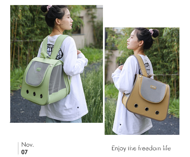Cat bags, pet bags, portable hand-held backpacks, breathable, suitable for all seasons, cat and small dog pet supplies pic 13