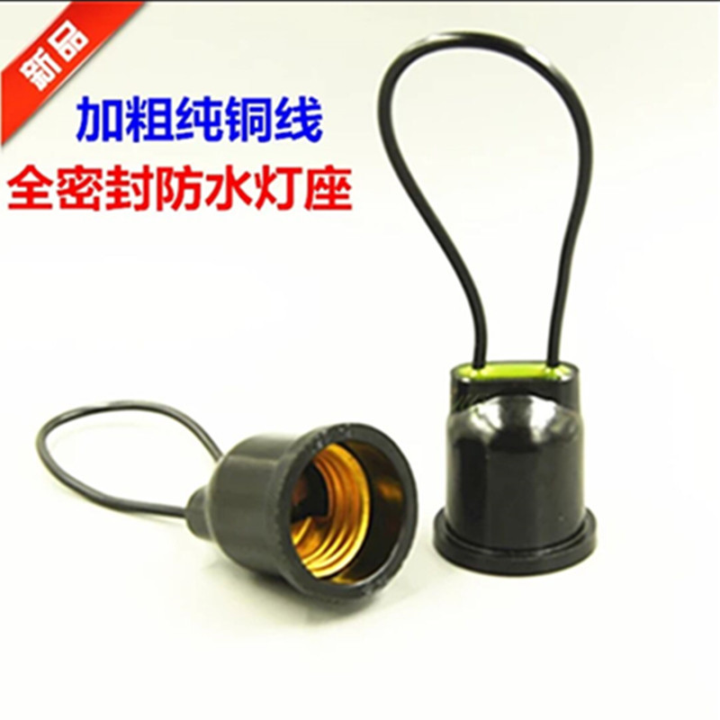 Lamp socket E27 screw-type ceramic lamp socket, surface-mounted and recessed led bulb socket, household screw-type lamp socket, waterproof recessed lamp head pic 3