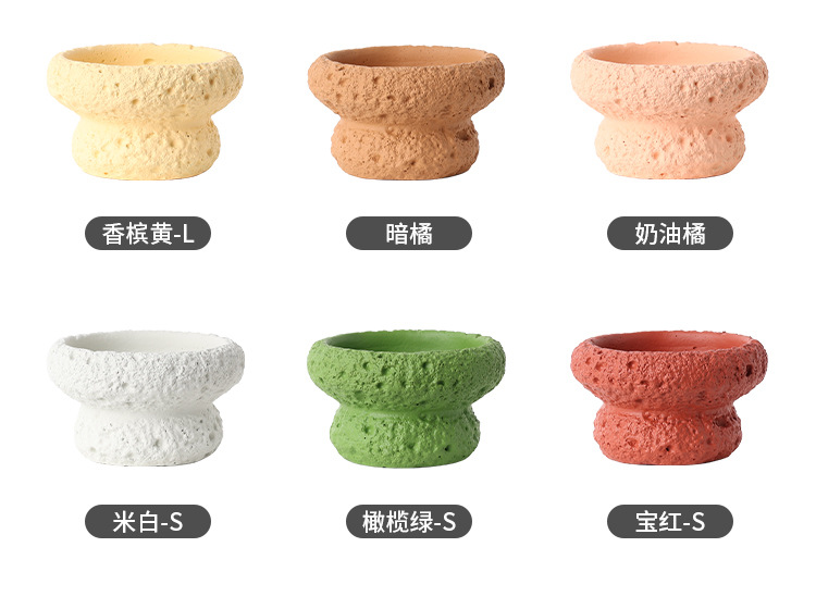 亚马逊热卖款火山石杯水泥蜡烛杯蜡容器空杯香薰蜡烛杯香氛蜡烛杯详情11