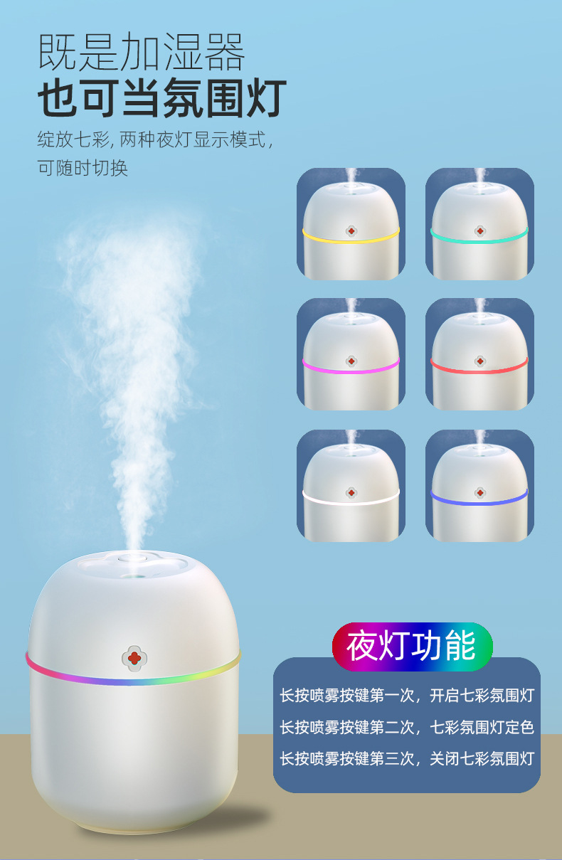 Новый портативный увлажнитель lucky травник mini USB для домашних увлажнителей X5 четырёхлистный увлажнитель pic 11