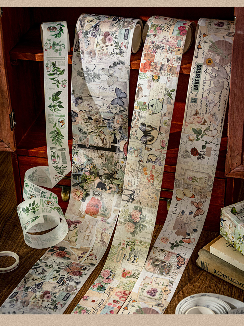 鑫奇新 怀旧记忆系列胶带套盒 18卷入装饰手账胶带和纸不干胶批发详情16