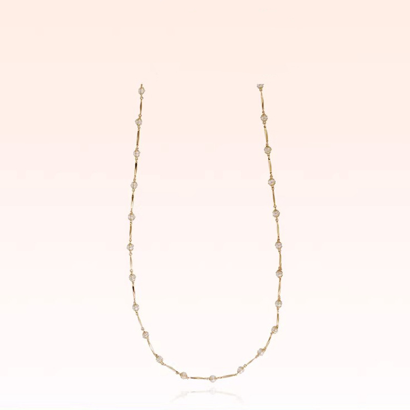 金属锁骨链百搭项链女款设计新款珍珠项链高级感轻奢小众配饰叠戴详情7