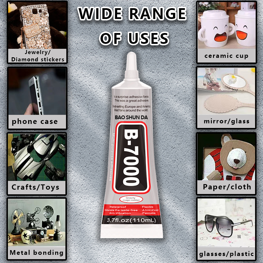 Baoshunda B7000 Handmade diy Jewelry Diamond Bonding Special Glue, Transparent and powerful all-purpose glue for Mobile phone Frame repair pic 4