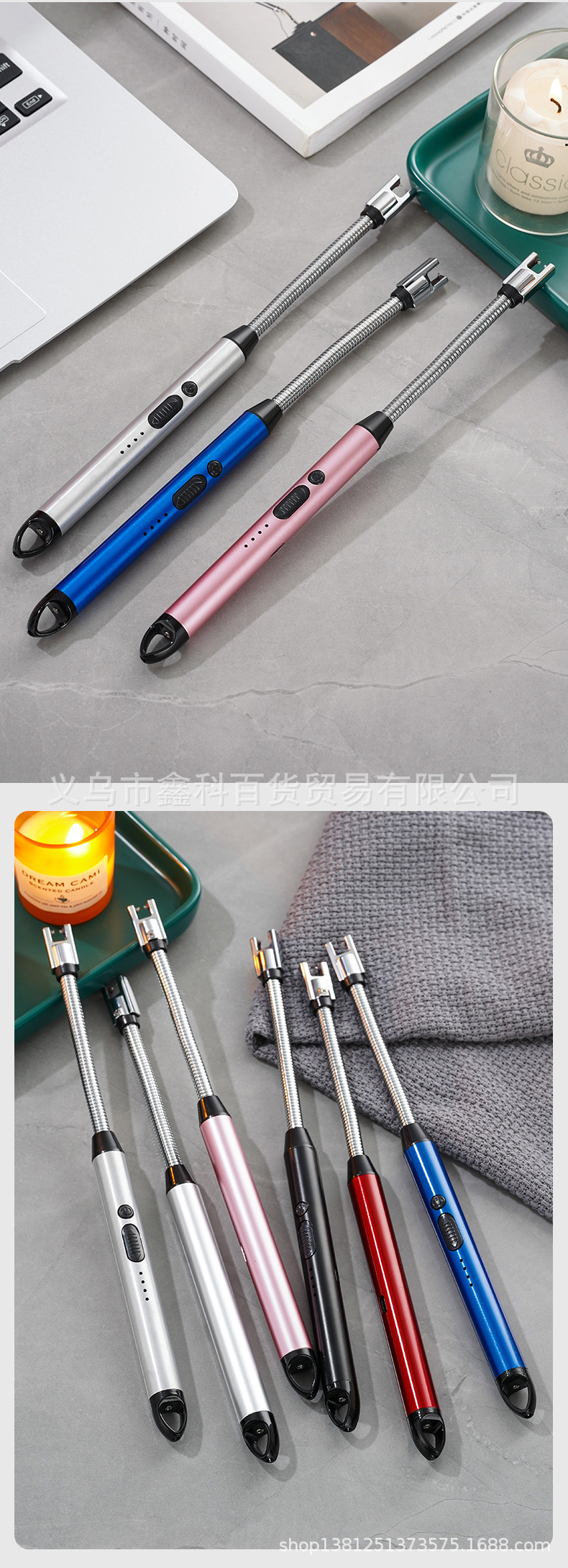 JL823新款煤气灶充电点火器厨房点火棒电子充电打火机详情17