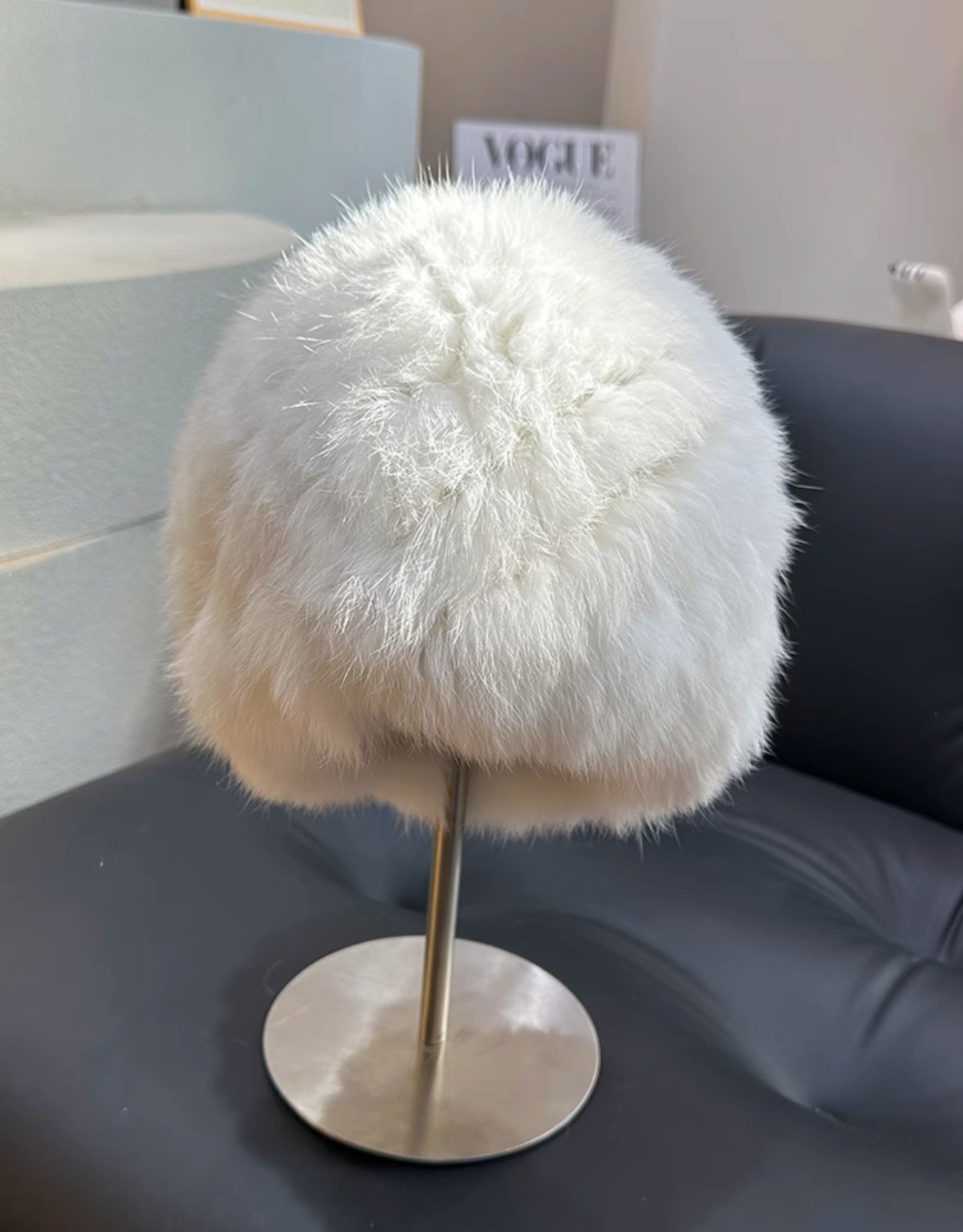 品牌【森多娜】2025新款韩系兔毛绒帽子女秋冬款加厚保暖防寒批发成人帽显脸小皮草护耳渔夫帽高级百搭款详情25