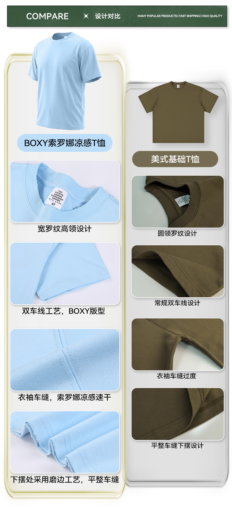 CKX2026 Summer Wholesale trendy brand loose and trendy Solona cool fabric solid color short-sleeved T-shirt for boys pic 14