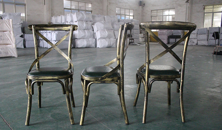 Star Outdoor wedding chairs, lawn wedding hotel cross-wood grain chairs, banquet soft packaging, event conference, restaurant backrest chairs pic 5
