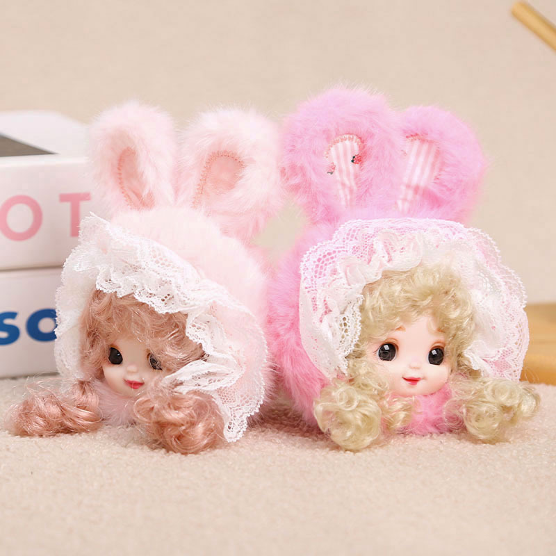 Vinyl rabbit ears, doll head pendants, plush toys, figurines, bags, pendants, keychains, dolls, and dolls pic 9