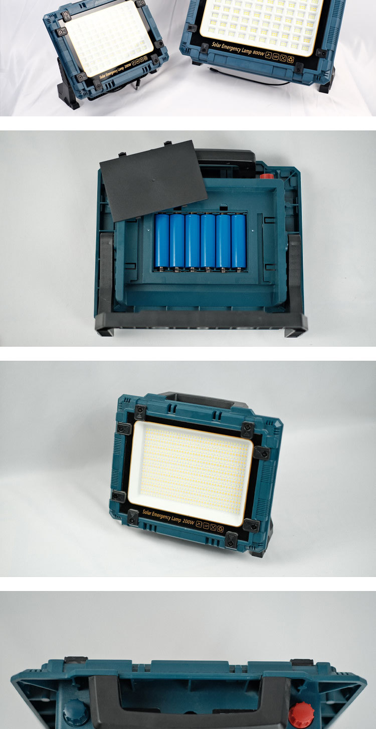 Cross-border solar floodlights, with stepless adjustment, large capacity, long battery life, multi-functional portable outdoor lighting fixtures pic 7