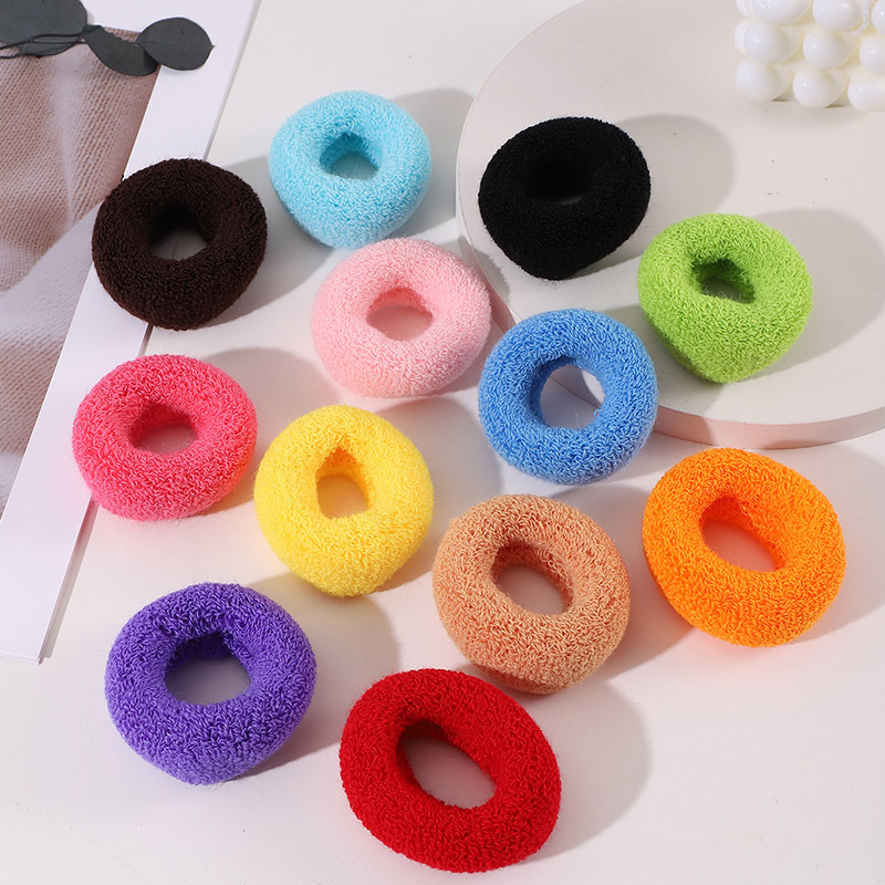 High-elasticity hair ties for foreign trade, large thickened towel loops, hair accessories, hair ties, and hair rubber bands pic 3