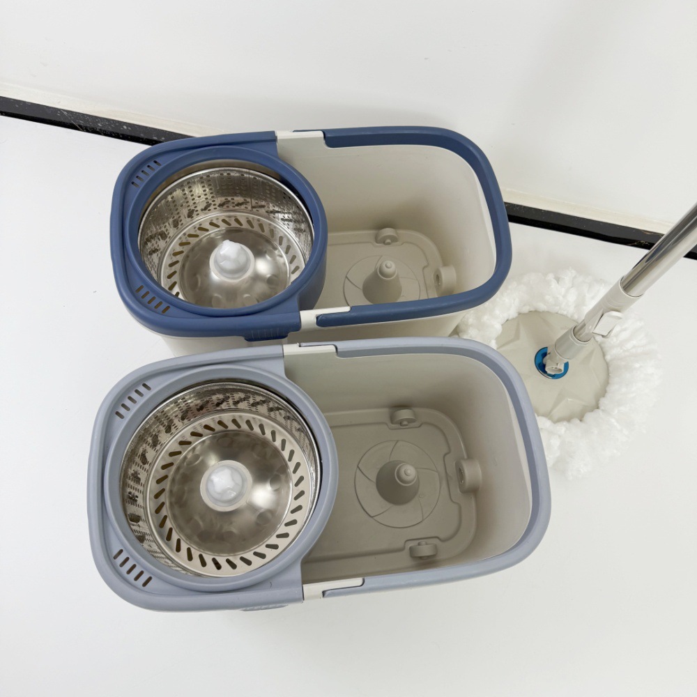 New rotary mop bucket, hand-free mop bucket, mop set, Good God Mop, dual drive handle mop bucket pic 10