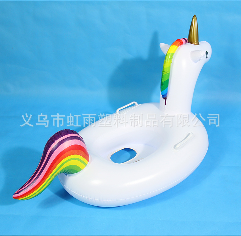 婴幼儿游泳艇趴艇 大号独角兽游泳艇 宝宝带坐艇小游艇厂家批发详情7