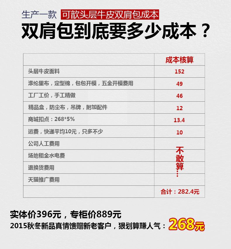 2024新款 韩版潮流双肩包真皮女包 头层牛皮休闲背包 一件代发详情39