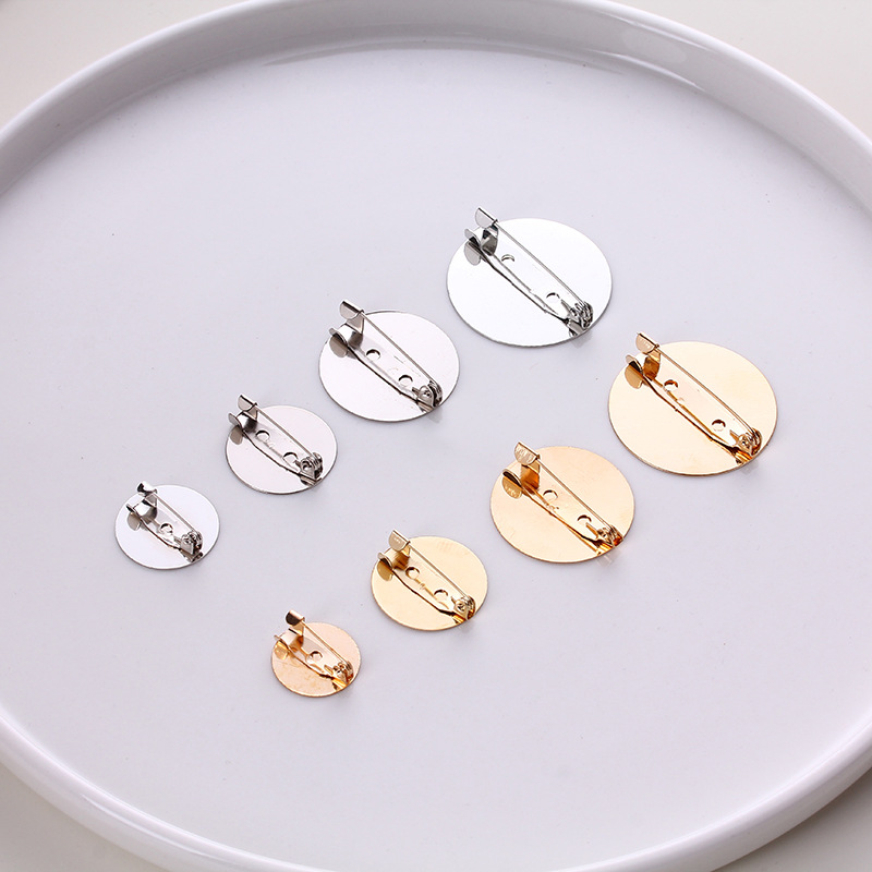 diy brooch accessory tray, brooch material, pin buckle tray, disc brooch holder accessory, brooch accessory brooch flower pic 1