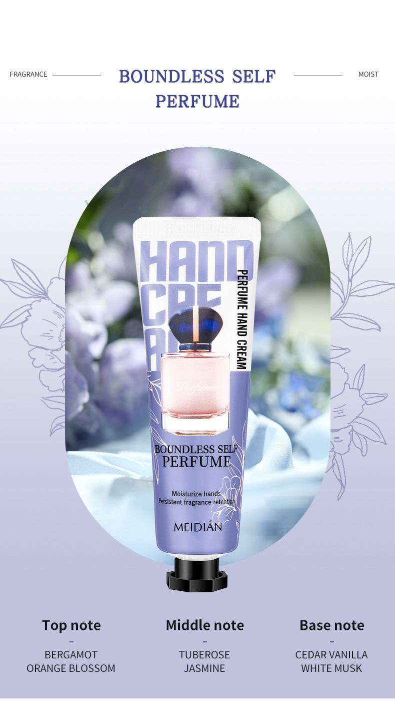 【 Exclusive for Foreign Trade 】 The Meidian Perfume Hand Cream Set is smooth, delicate, fresh and leaves a lingering fragrance. The small stick is portable pic 12