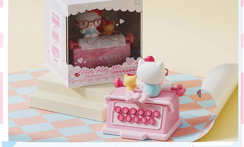 正版网红三丽鸥hellokitty玩偶打印机香薰车载饰品摆件停车号码牌详情14