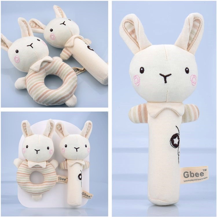 New organic cotton hand rattle for babies and infants, baby comfort rattle, 0-1 year old baby rattle, bed bell pendant pic 14