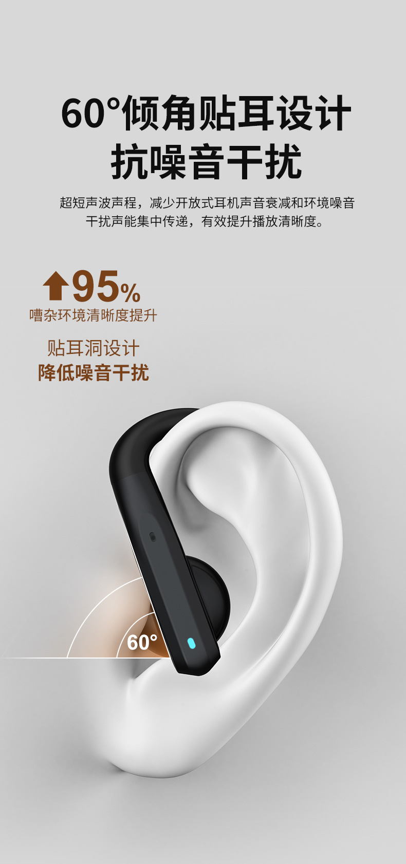 Новые однозвучные наушники bluetooth ows с полуфронтовым подвешиванием, высокой акустической массой в полных слуховых конвейерах pic 5