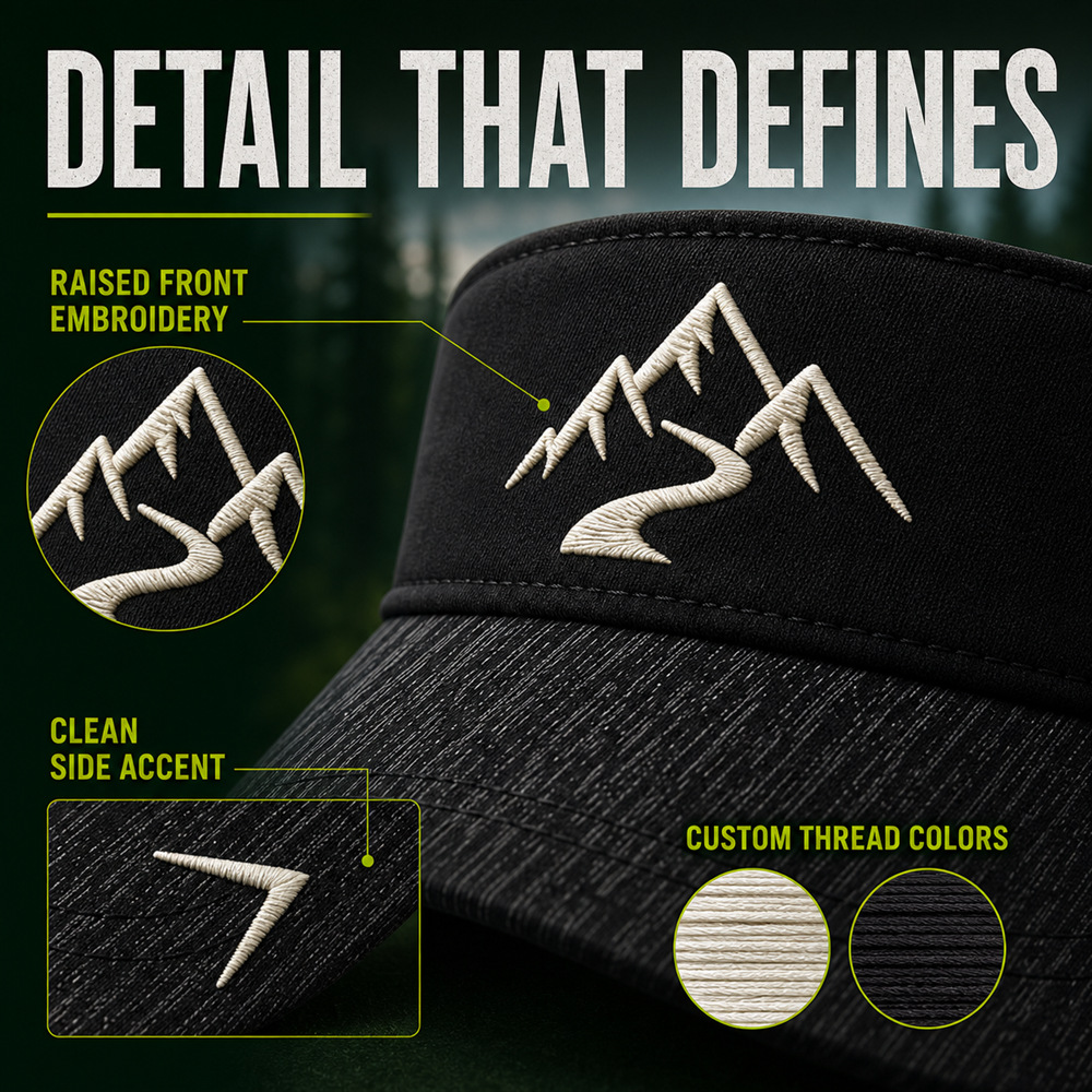 Customized logo printed sun protection headwear, summer outdoor running sports sun protection headwear manufacturer, cross-border trade pic 3