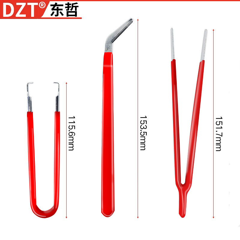 7pc tweezers set, anti-static elbow electronic pliers, mobile phone repair tweezers set, hardware tools pic 24
