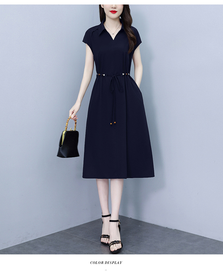 爆款高端欧版宽松法式连衣裙2025夏季新款气质收腰显瘦中长款裙子详情21