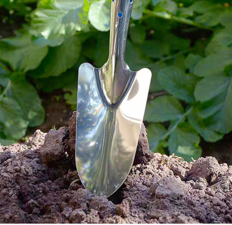 Stainless steel small shovel, gardening and garden tools, shovel, succulent planting, flower and vegetable planting, outdoor soil digging, flower shovel pic 4