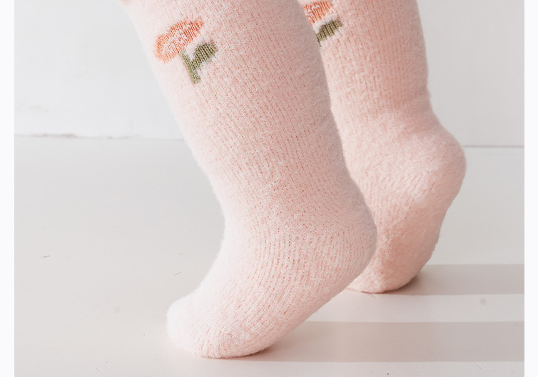 婴幼儿童0-6-12月3岁男女宝宝秋冬季加绒加厚保暖点胶防滑中筒袜详情28