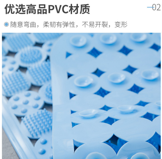 防滑浴室垫LV实色新款水晶带刺洗澡垫按摩垫吸盘卫浴吸盘垫详情3