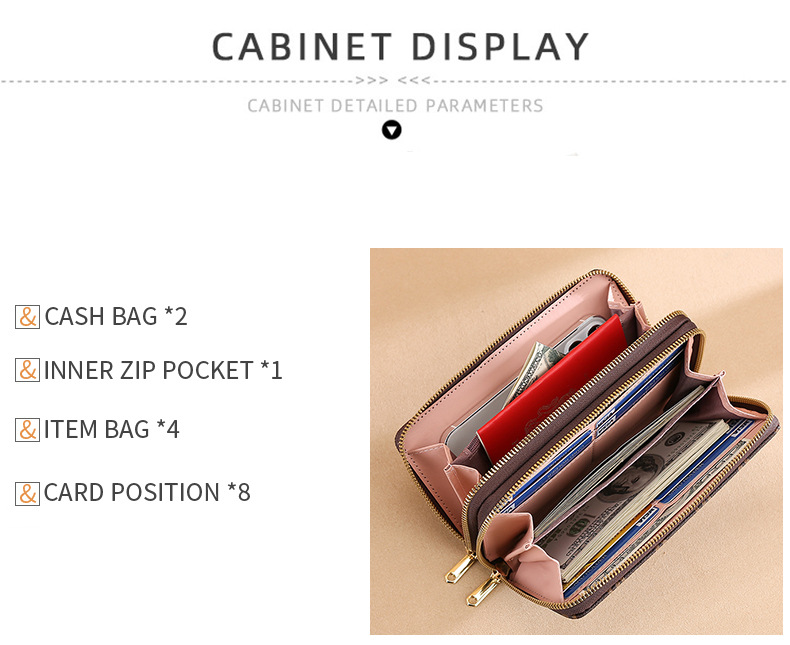 The 2024 new long wallet, clutch, phone bag, coin purse, multi-functional card case, zipper bag and wallet for women pic 14