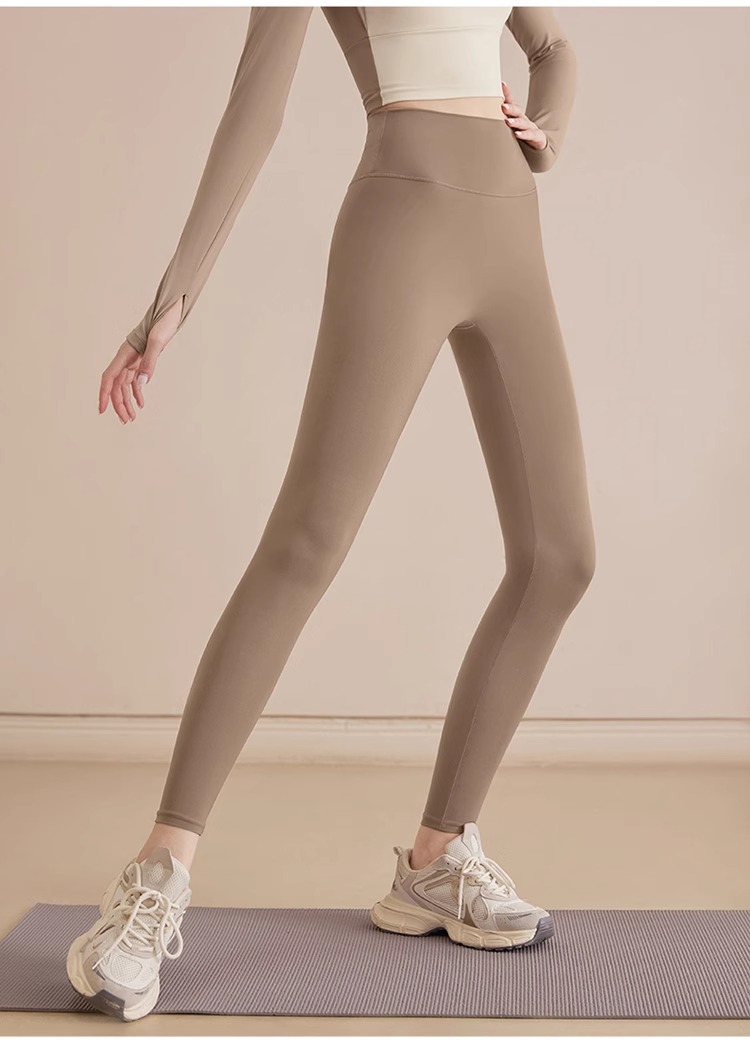 Yoga pants for women, high-waisted and slimming, nine-point fitness pants, tight and can be worn outside yoga clothes, cycling, sports and running long pants pic 18