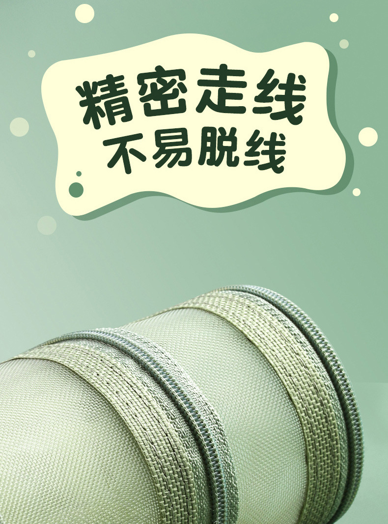 莫兰迪网纱双层文件袋大容量手提试卷分类袋学生学科试卷科目袋详情12