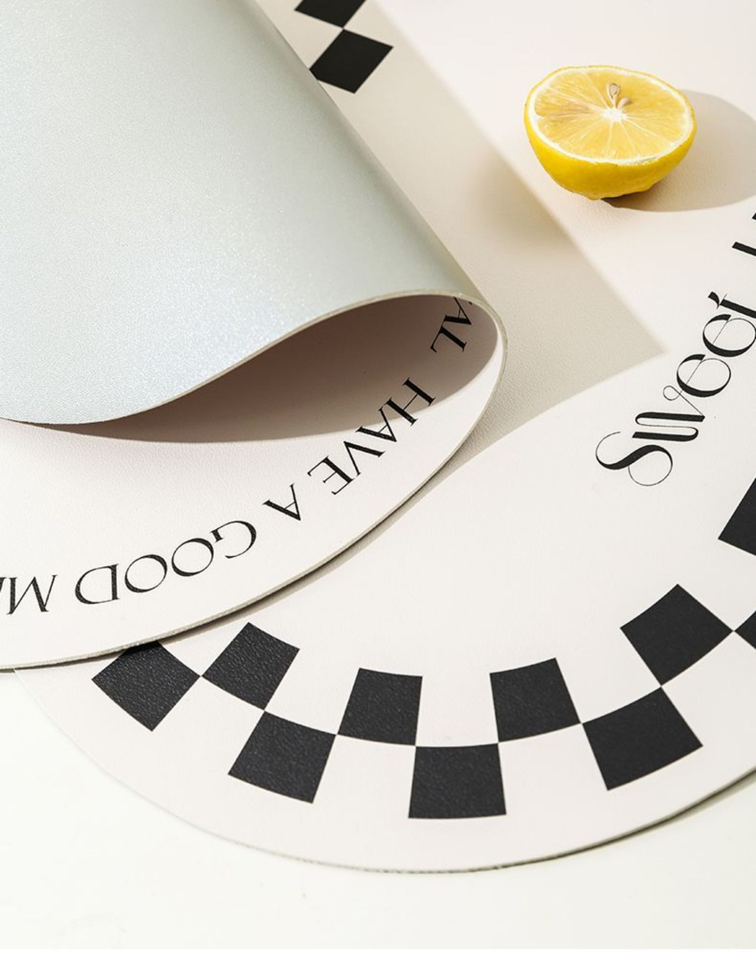 Bread leather placemats, ins style heat insulation pads, high-end and light luxury Western placemats, waterproof and oil-proof office desktop pads pic 14