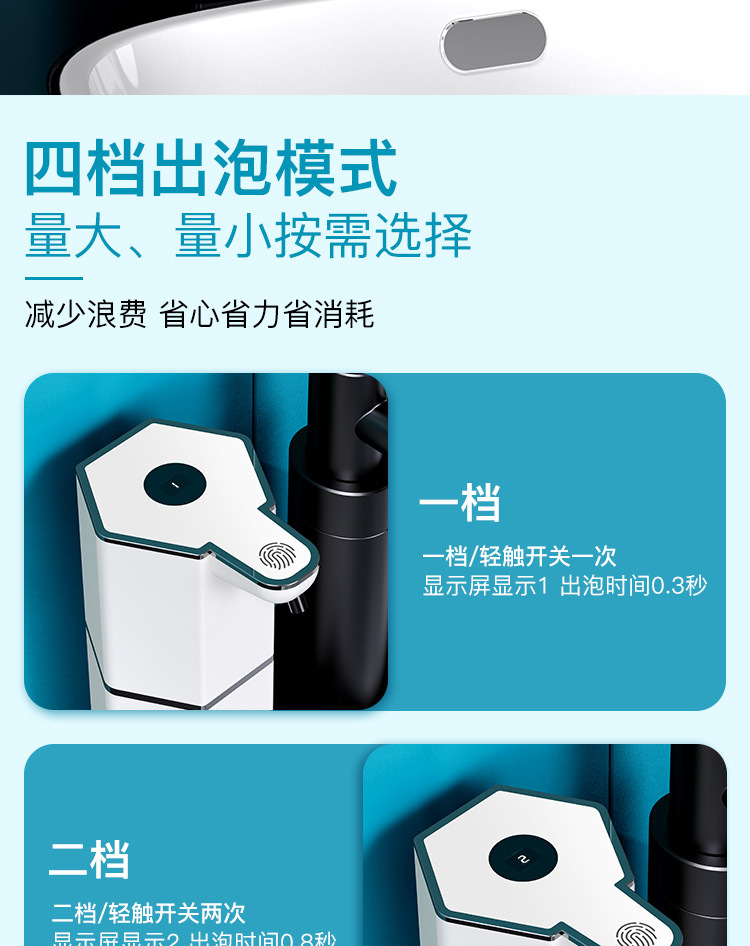 The new sensor soap dispenser M12 with automatic foam display screen for mobile phone washing, hotel and household washbasins, and kitchen soap dispensers pic 7