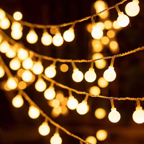 LED太阳能灯串户外小气泡水晶球灯串透明球彩灯圣诞节帐篷氛围灯详情11