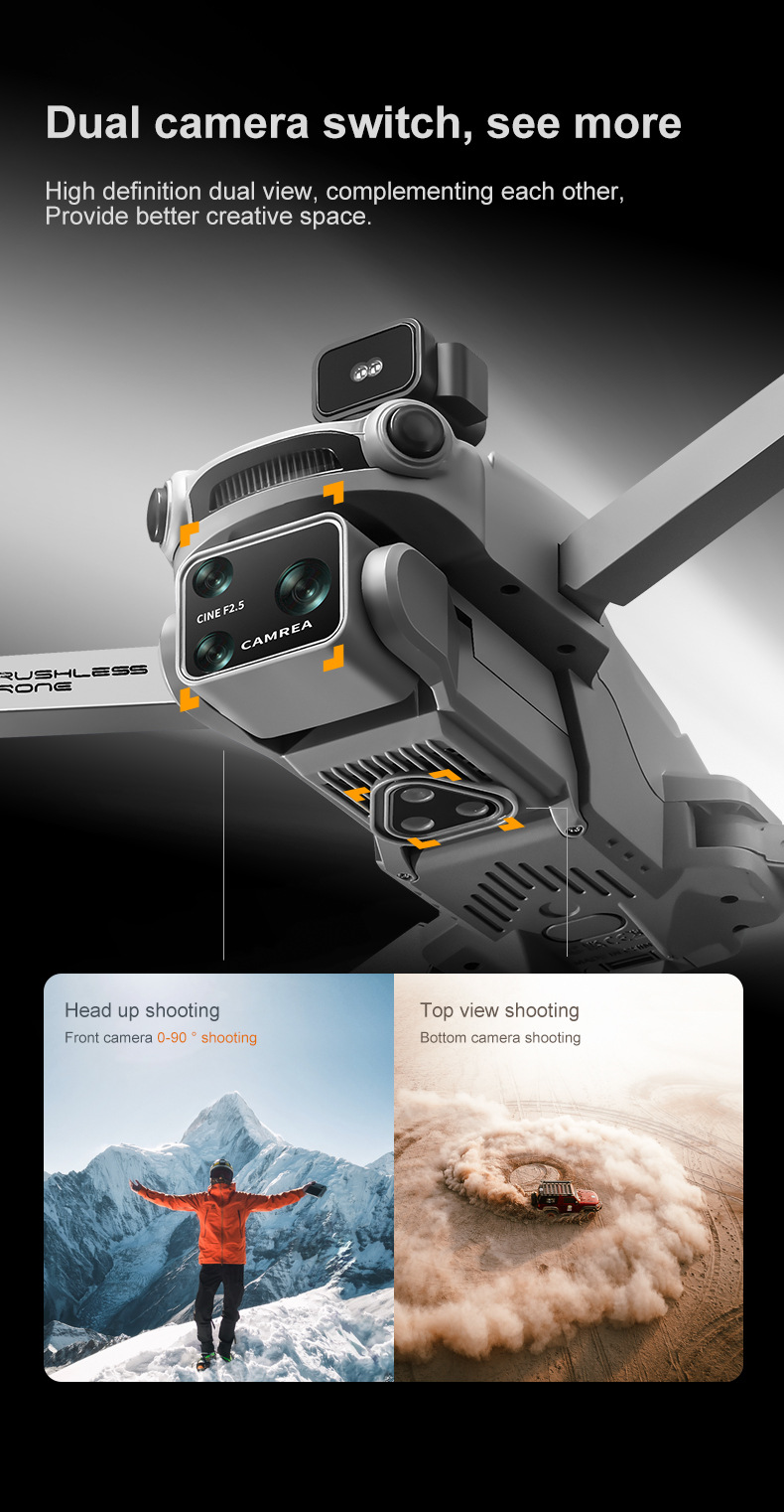 The new cross-border S119 drone features GPS positioning for return with a screen and is a high-end aerial photography quadcopter with an 8k long battery life pic 35