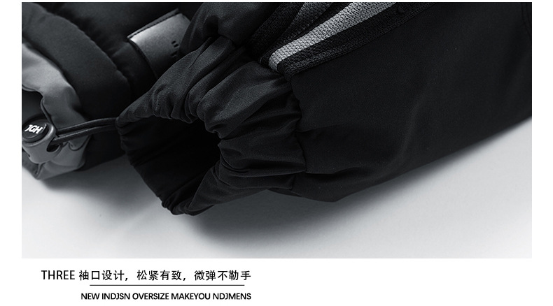 M-8XL Cross-border cotton-padded jacket for men, winter loose, waterproof, thickened cotton-padded jacket, casual and warm bread jacket, hooded cotton-padded jacket pic 5