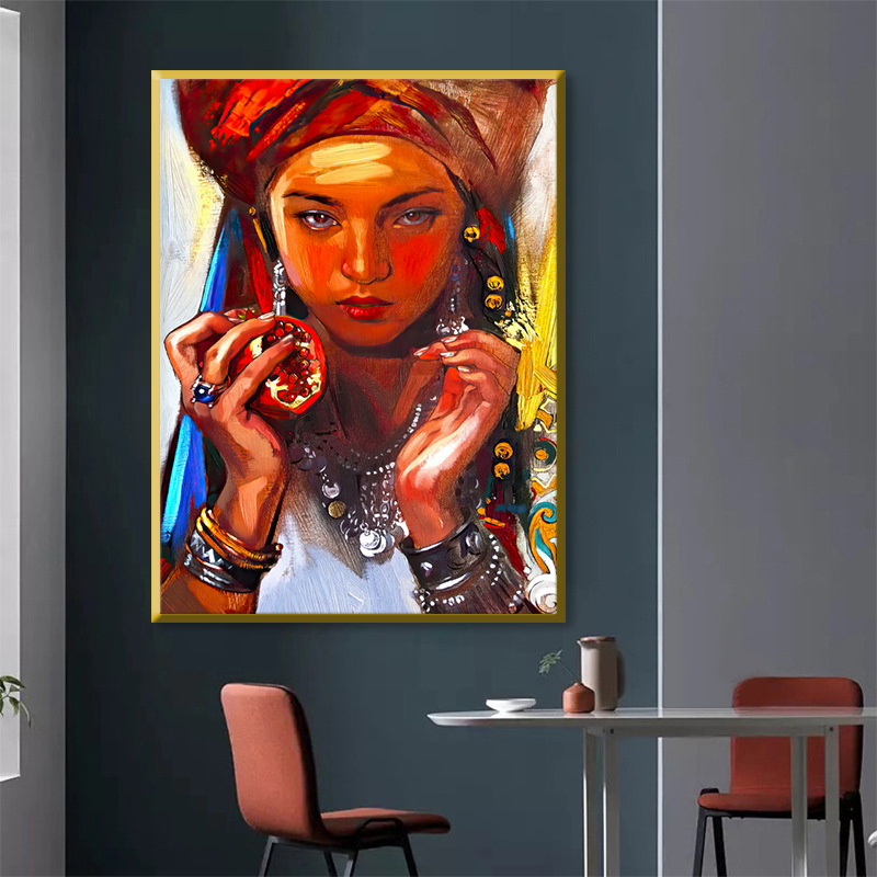 Wholesale manufacturer of hand-painted decorative oil paintings for hotels and homes, cross-border hand-painted decorative oil painting factory for foreign trade pic 5