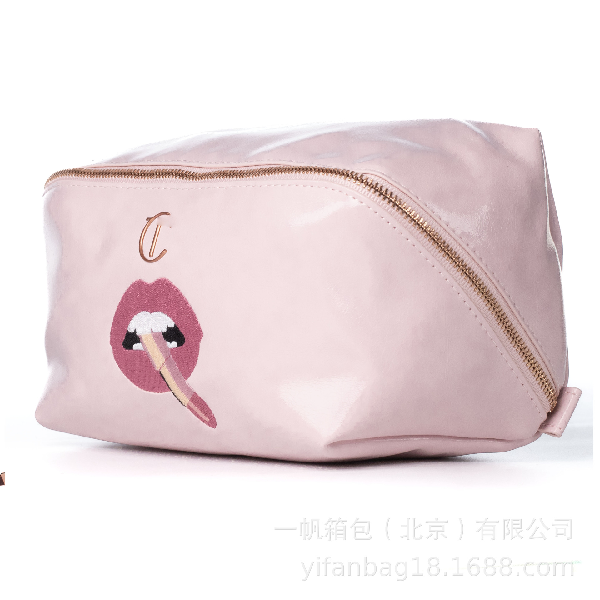 大号pu化妆包粉色全开拉链化妆包多功能枕头包厂家定制旅行化妆包详情2
