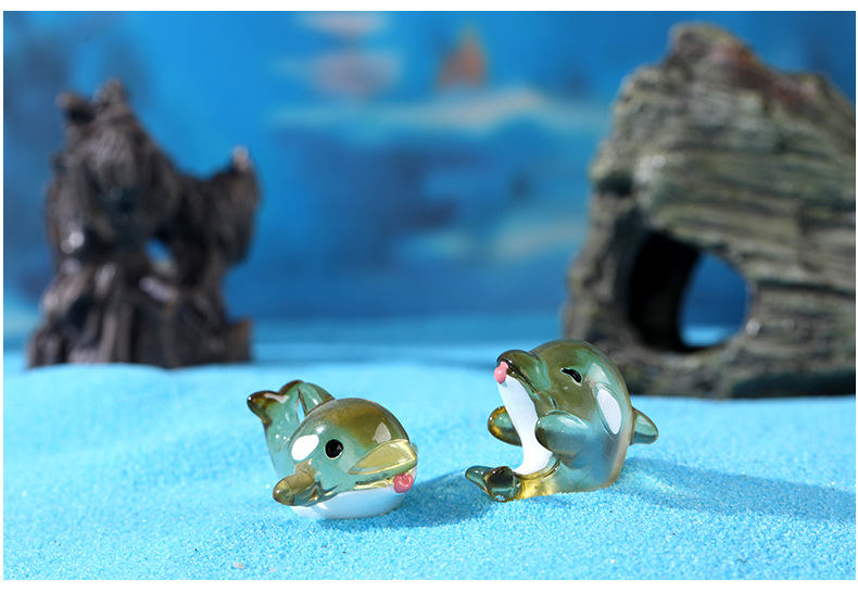 Micro-landscape ornaments, cute Marine animals: squid, killer whale, jellyfish, hermit crab, Marine animal resin accessories pic 41