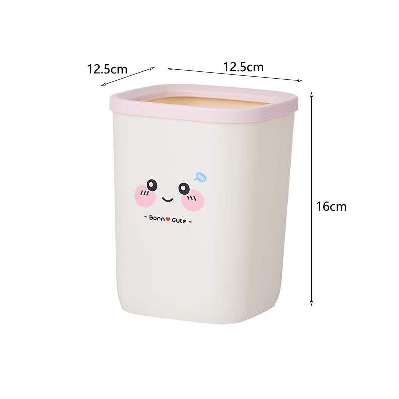 The new large-sized household trash can has a high appearance level. It is suitable for kitchens, living rooms, toilets, bathrooms, cartoon designs, and bedrooms. It also features a light luxury wastebasket pic 2
