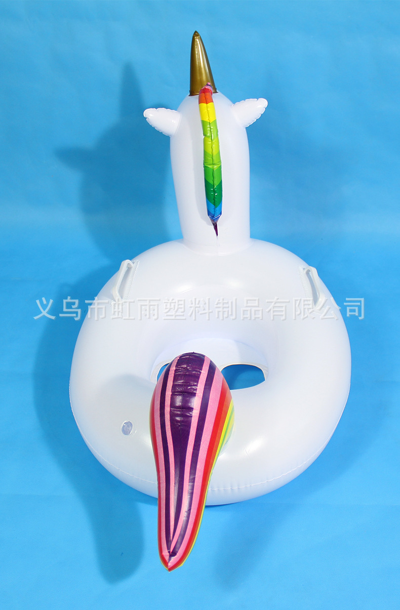婴幼儿游泳艇趴艇 大号独角兽游泳艇 宝宝带坐艇小游艇厂家批发详情14