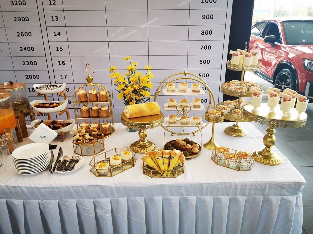 甜品台摆件展示架套装糕点托盘冷餐茶歇摆台蛋糕架子下午茶点心架详情3